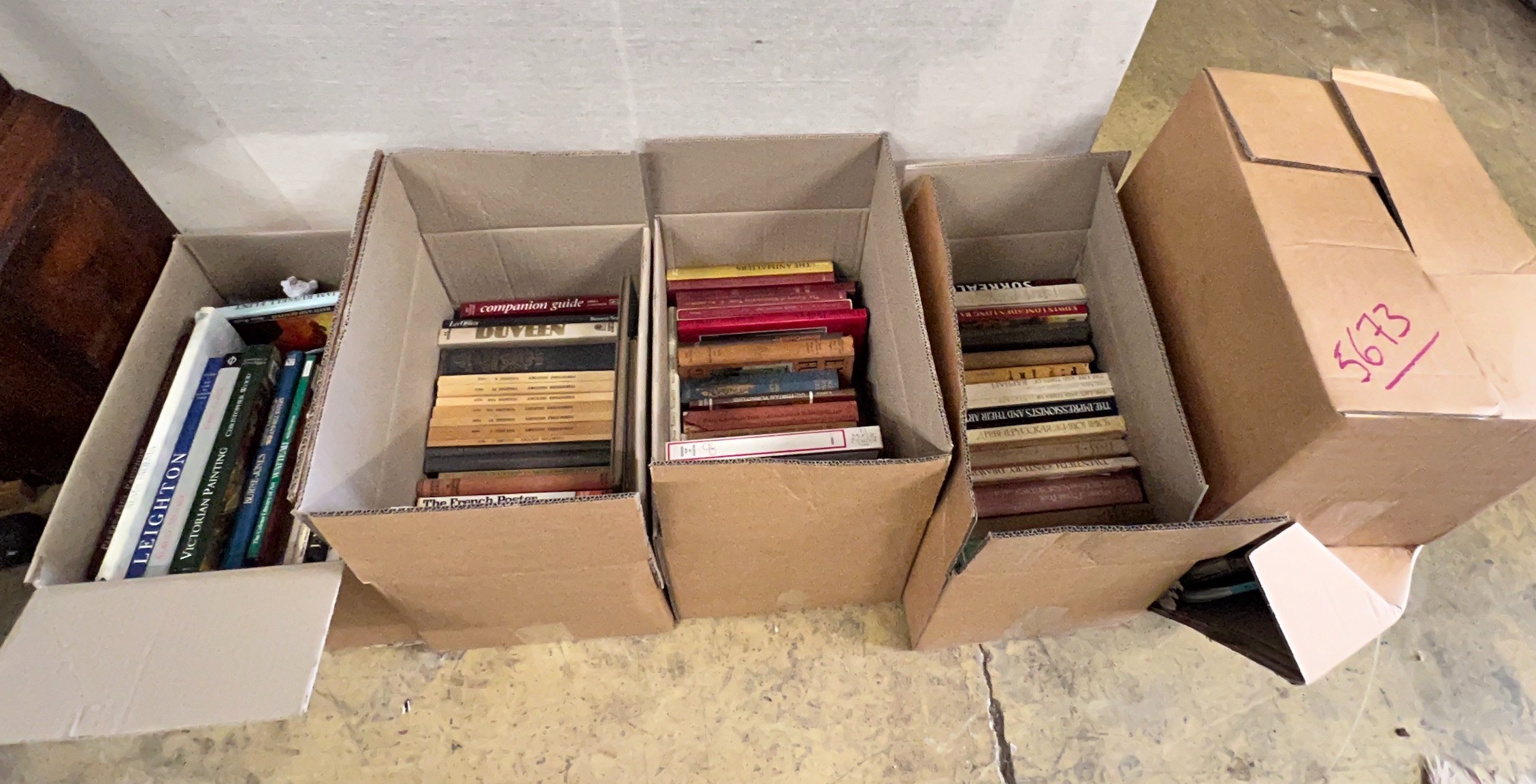 Six boxes of assorted books, mainly fine art reference